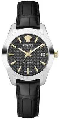 Produktbild von Versace Greca Classic Damenuhr Automatic silber schwarz