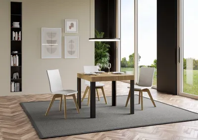 Produktbild von ITAMOBY - Ausziehtisch 90/246x90 cm Linea Eiche Natur Tischbeine Anthrazit