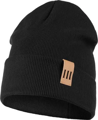 Produktbild von Smarilla Mütze Junge Herren Kinder Beanie gerippt(46-48,Schwarz)