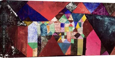 Obrázek produktu pro Obraz na plátně - Paul Klee, Městský klenot - 140 x 70 cm