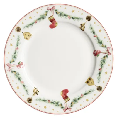 Image de Assiette à dessert| Holly | H 2 x Ø 20,5 cm | Porcelaine