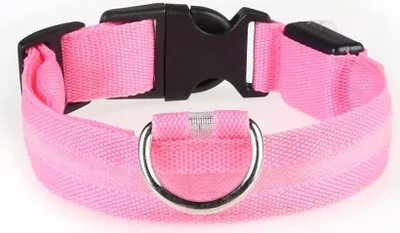 Produktbild von LED-Hundehalsband Mesh /Pink L