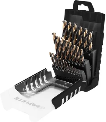 Produktbild von GRAPHITE Metallspiralbohrer-Satz 55H090 Schnellarbeitsstahl