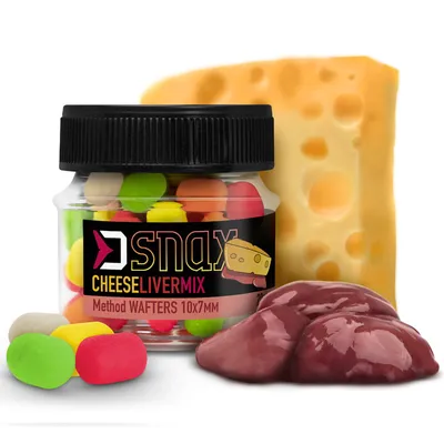 Produktbild von 20g 10x7mm SNAX WAFTER Multicolor Pop Up Mini Boilie Käse Leber