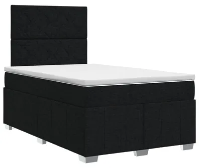 Obrázok produktu pre vidaXL Box spring posteľ s matracom čierna 120 x 190 cm látka