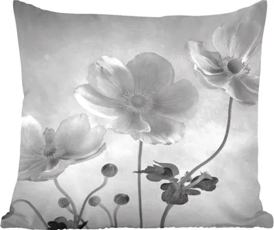 Produktbild von MuchoWow® Zierkissen Sofakissen Wohnzimmer Dekokissen 40x40 cm Aquarell - Blumen - Stilleben - Foto Kissen - Schlafzimmer Dekoration