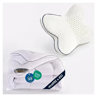Produktbild von 2-in-1 Schlafset – Schmetterlingskissen aus Memory Foam & leichte Bettdecke 140×200 cm, atmungsaktiv & allergikergeeignet