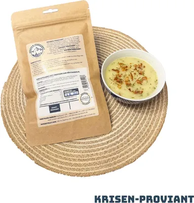 Produktbild von Krisen-Proviant Kartoffelbrei m. Croutons & Zwiebeln Notvorrat/Notration 5 J MHD
