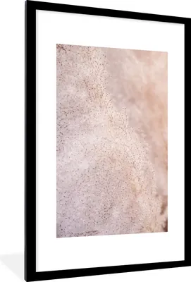 Produktbild von MuchoWow® Gerahmtes Poster Pampasgras - Struktur - Pflanzen - Natur 60x90 cm - Poster mit Schwarzem Bilderrahmen Wandposter Rahmen Foto Bilder - Dekoration - Wandposter Wohnzimmer - Hochwertig