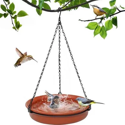 Produktbild von Hängendes Vogelbad, braun, winterfest, für den Garten