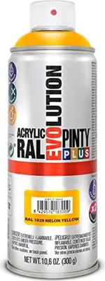 Produktbild von Sprühfarbe Pintyplus Evolution RAL 1028 400 ml Melon Yellow