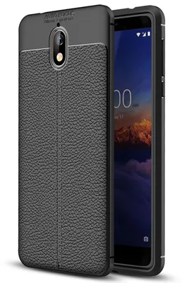 Image de Housse cuir NALIA Housse de téléphone portable pour Nokia 3.1 2018, Slim Silikon Case Cover