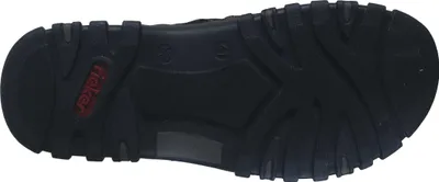 Produktbild von Rieker Herren Pantolette sportlich Klettverschluss Weite G 600479, Größe:45 EU, Farbe:Schwarz