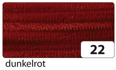 Zdjęcie produktu dla Folia 77822 Drut szenilowy - 8 mm, 10 sztuk, ciemnoczerwony