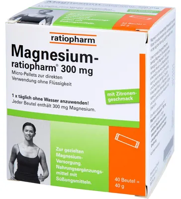 Immagine prodotto di Magnesio-ratiopharm 300 mg bustine, 40 pz. Bustina
