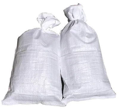 Produktbild von 50 Hochwasser Sandsäcke LEER ungefüllt  PP Sandsack Hochwassersack weiß