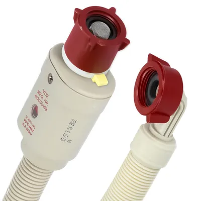 Aquastop Zulaufschlauch 2,5 m, 3/4 Zoll, 90°C, mit Filter