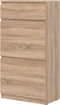Produktbild von Schuschrank REMI RM11 Schukommode Schukipper 60x113x30 cm Sonoma Eiche