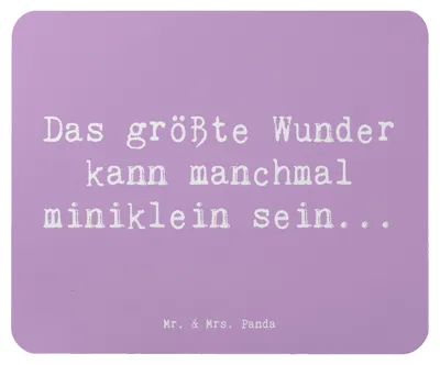 Produktbild von Mr. & Mrs. Panda Mauspad Spruch Wunder Entdecken - Lavendeltraum - Geschenk, pc, computer, Motivation, Zaubern, Zitat, Mousepad, Lebensfreude, Stimmung, mousematte