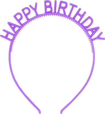 Produktbild von Oblique Unique Haarreifen Happy Birthday Haarreif für Geburtstag Jubiläum Mädchen Damen Frauen Accessoire - lila