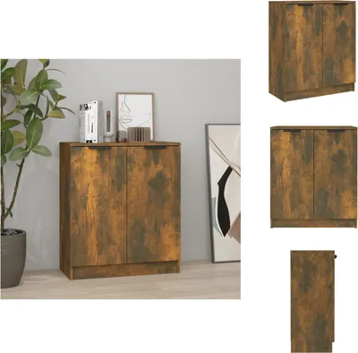 Immagine prodotto di vidaXL Credenza rovere affumicato 60x30x70 cm materiale legno - Credenze