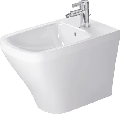 Produktbild von Duravit Stand-Bidet DuraStyle 37x57,5cm, m HL, ÜL, Hahnlochbank, weiß