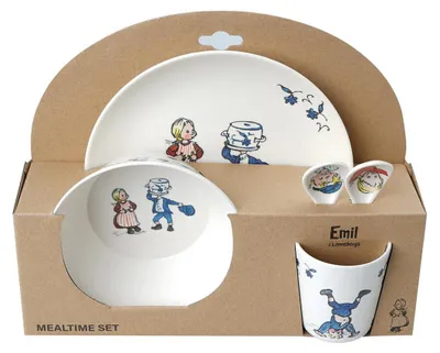 Produktbild von Barbo Toys Emil, Toddler dinner set, Weiß, Melamin, Junge/Mädchen, 1 Jahr(e)