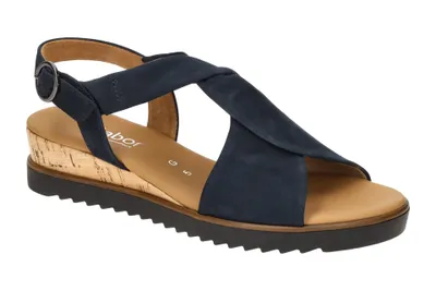 Produktbild von Gabor GENUA Damen Sandalette - Riemchen Sandalen blau Elegant NEU