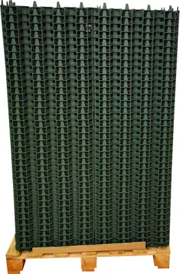 Produktbild von FORTENA Paddockplatte 208 Stück Rasengitter aus Kunststoff grün ode schwarz 60x40x4 cm Rasengitterplatten Rasenwaben Bodenwaben Paddockplatten Grün