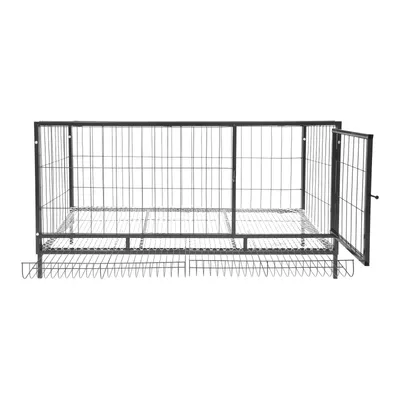 Zdjęcie produktu dla Metalowy kurnik z automatycznym zbieraniem jaj dla 9-10 kurczaków 120x58x62cm zagroda dla kurczaków