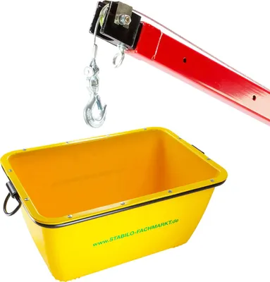 Produktbild von 2x Mörtelkasten 200 Liter, Mörtelwanne, Mörtelkübel, kranbar