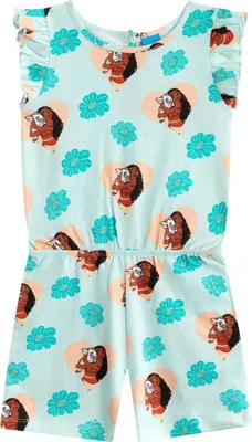 Immagine prodotto di Moana - Tuta per bambina, stampata all over, senza maniche NS9441 (104) (Verde)
