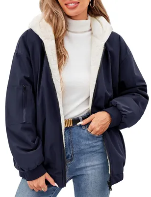 Productafbeelding van Dames Winterjas met Capuchon en Fleece