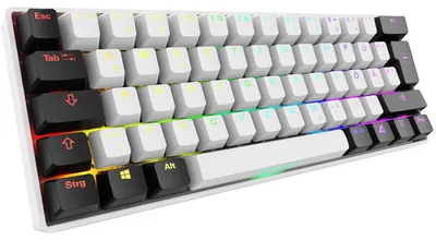 Image de Sharkoon 4044951041886 Sharkoon Gaming Tastatur Skiller SGK50S4 Gen2 weiß-gelb RGB