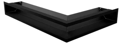 Produktbild von Kamingitter Ecke LUFT rechts schwarz 60x40x9