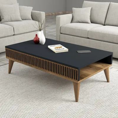Produktbild von Skye Decor, Milan - Walnut, Anthracite, Couchtische, Nussbaum, 105 x 34,6 x 60 cm