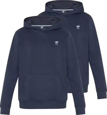 Produktbild von Polo Sylt 2er Pack Basic Sweatshirt / Hoodie Weiche, angeraute Innenseite, Kleines gesticktes Logo, Sportives Basic