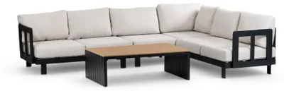 Produktbild von Ecklounge-Set Tulum | 5-teilig | Schwarz