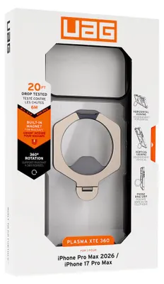 Produktbild von Urban Armor Gear Plasma XTE 360, Cover, Apple, iPhone 18 Pro Max, 17,5 cm (6.9"), Asche, Titan