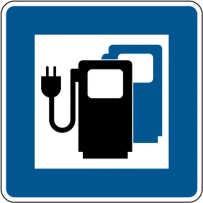 Produktbild von Dreifke® Verkehrszeichen - Ladestation für Elektrofahrzeuge, Zeichen 365-65 |...