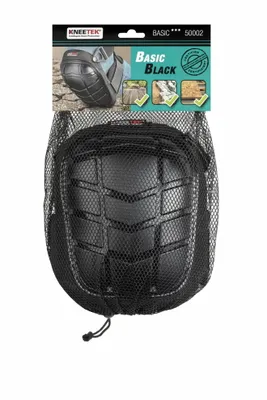 Obrázok produktu pre KNEETEK Chrániče kolien BASIC Black - robustné chrániče kolien na prácu na kolenách | ideálne pre obkladačov, hobby remeselníkov a domácich majstrov | chrániče kolien