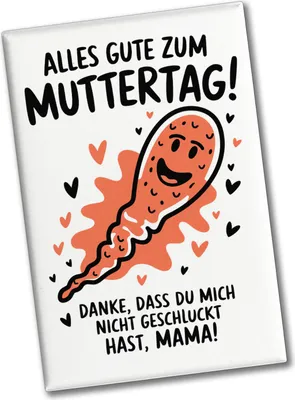 Produktbild von Samenzelle Souvenir Souvenir Magnet - Alles Gute zum Muttertag!