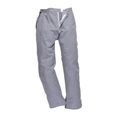 Image de Vêtements de travail Portwest Barnet bleu/blanc Pantalon de cuisine M