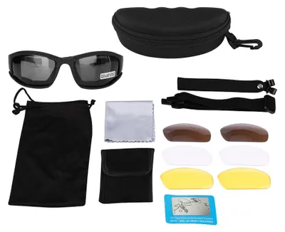 Produktbild von Sportbrille, hochfeste, blendfreie, flexible Motorradbrille zum Angeln, Klettern, Fahren