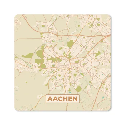 Produktbild von MuchoWow® Mauspad Mousepad Karte - Jahrgang - Aachen - Stadtplan 20x20 cm - Mousepads - Maus Mat - Pad - Mausunterlage - Desk Mat - Bureauartikeln