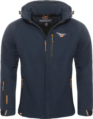 Produktbild von Geographical Norway Herren Softshelljacke Funktions-Outdoor-Jacke Model: Taboo, Farbe: Navy, Größe: M