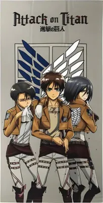 Produktbild von Anime Attack on Titan Mikrofaser Strandtuch Handtuch Badetuch XL 70x140 cm