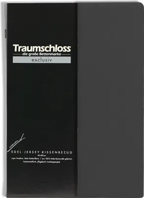 Produktbild von Traumschloss Exclusiv Edel-Jersey Kissenbezug 80 x 80 cm anthrazit Edel-Jersey, mit Reißverschluss
