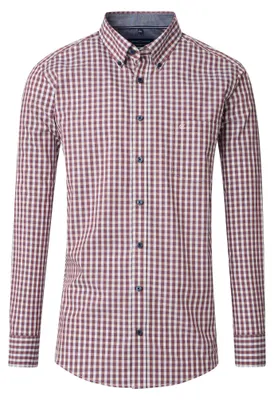 Produktbild von Casa Moda - Comfort Fit - Herren Freizeit Hemd Langarm (454420800), Größe:XXL, Farbe:Rot (400)