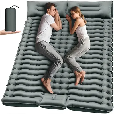 Obrázek produktu pro Turistická turbokarimatka 205x130x10 cm s vestavěnou vzduchovou pumpou